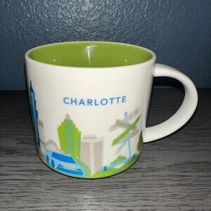 Starbucks Charlotte NC You Are Here Collection YAH 14 oz Coffee Tea Mug Cup